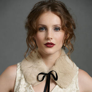 Anthropologie Fireside Collar Velvet Ribbon NEW